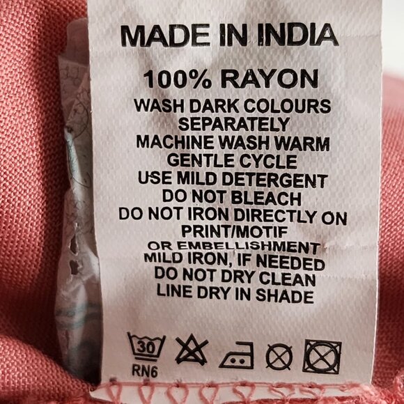 Max Salmon Pink Embroidered Bib Tiered Tunic - Picture 6 of 6